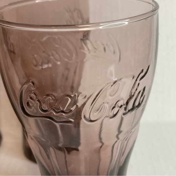 Vintage Coca-Cola purples glasses set of 4 - Picture 6 of 7